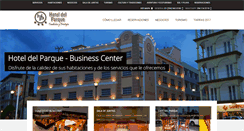 Desktop Screenshot of hoteldelparque.com